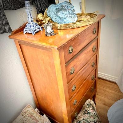 Vintage highboy dresser