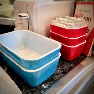 Vintage glass food storage