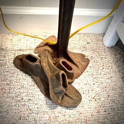 Antique cobbler's shoe form