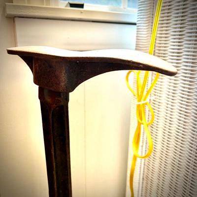 Antique cobbler's shoe form