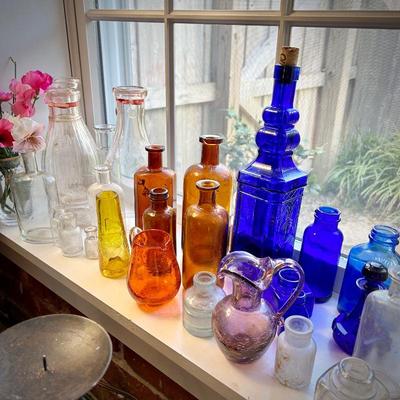 Vintage colored glass