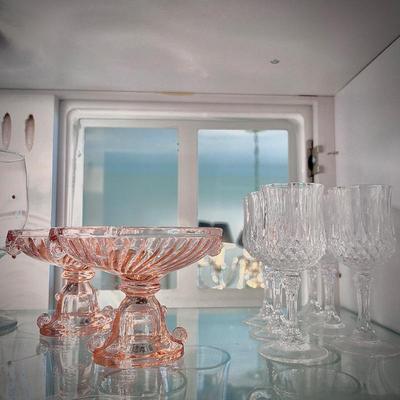 Pink Depression glassware