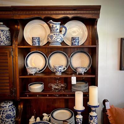 Five coordinating display hutches