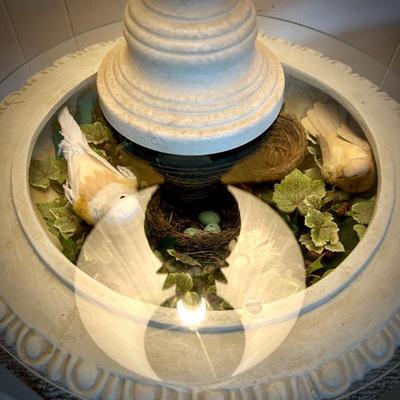 Planter converted into side table