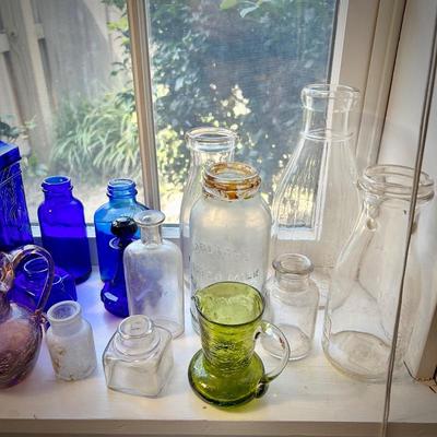 Vintage colored glass