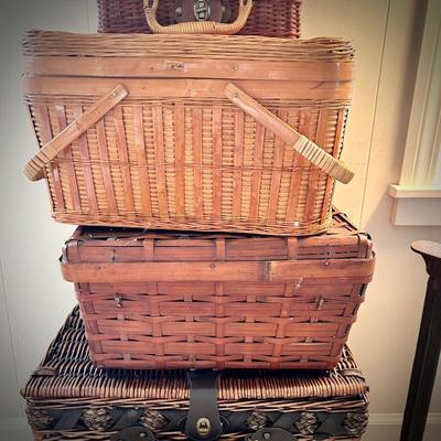 Part of vintage basket collection