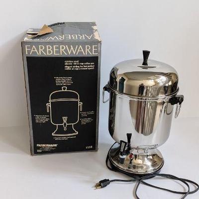 Lot #B85 - Faberware Electric Stainless Steel Coffee Urn