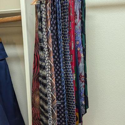 Lot #B57 - Large Lot of Ties Plus Tie Hanger