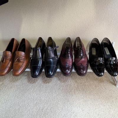 Lot #B60 - Men's Shoes: Cole Haan NikeAir, Gordon Rush, Brassboot, Scandro