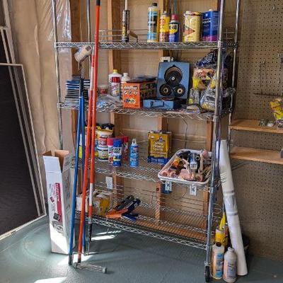 Lot #B178 - Home Improvement Supply Lot - Paints, Tools, Adhesives, and More