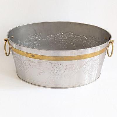 Lot #B89 - Embossed Metal Beverage Tub