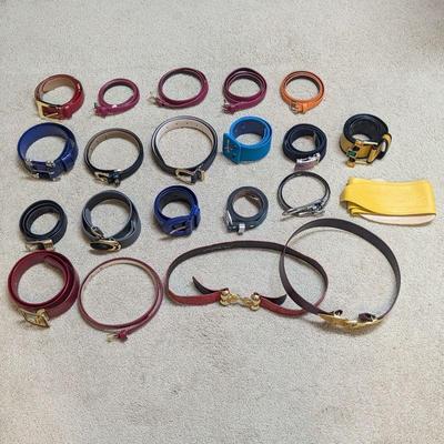 Lot #B22 - Belt Collection: Red, Orange, Yellow, Blue
