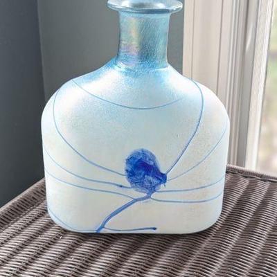 Lot #B7 - Bertil Vallien (Sweden) for Kosta Boda - Galaxy Blue Art Glass Vase