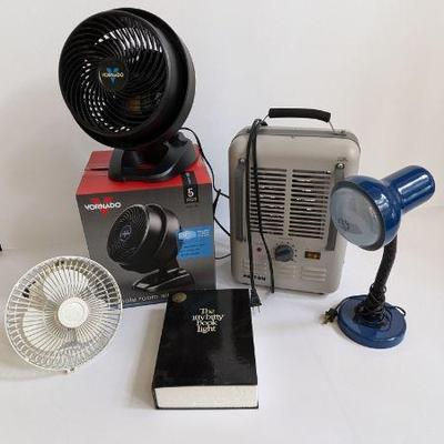 Lot #B102 - Air & Light! Fans, Heater & Lights