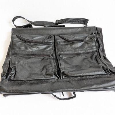 Lot #B101 - Dilana Black Leather Garment Bag