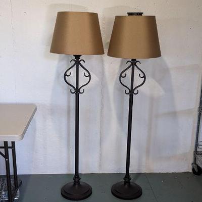 Lot #B134 - Clairmont Outdoor Floor Lamps by Kenroy Home