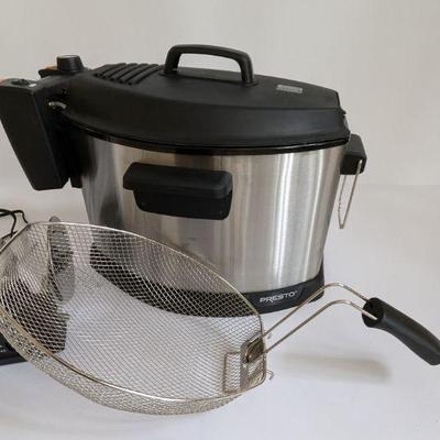 Lot #B86 - Presto Pro-Fry Electric Rotisserie Turkey Fryer