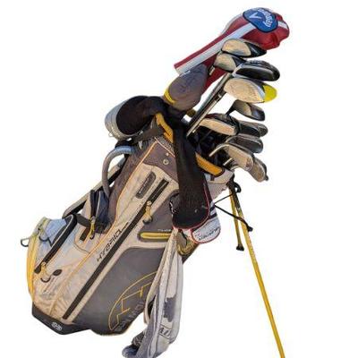Lot #B207 - Sun Mountain Hybrid Golf Bag with Callaway XR Irons, Plus Others Like TaylorMade
