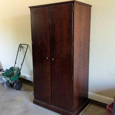 Lot #B189 - Solid Wood Storage Cabinet