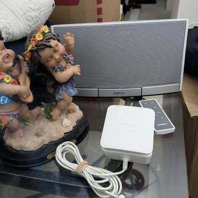 WST017-Hawaiian Hula Statue and a Bose Portable Music System 