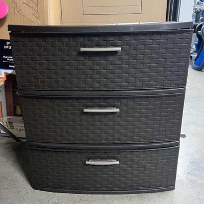 TII009- Sterilite (3) Drawer Storage Tower