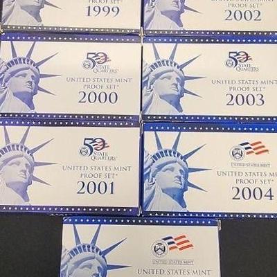 TII122 - US Mint Proof Sets 1999-2005