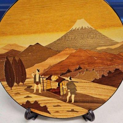 TII158-Exquisite Japanese Zogan Zaiku Of Mountain