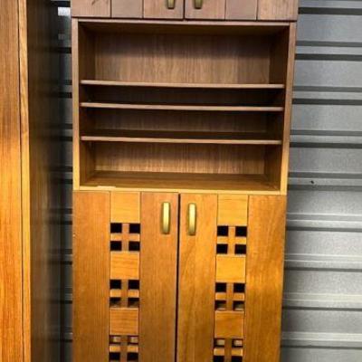 TII004- Wooden Ornate Cabinet 