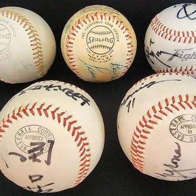 Tii139 - Autographed Baseballs (5)