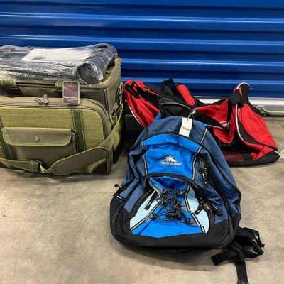 TII130- Reebok Duffel Bag, High Sierra Backpack & Large Picnic Bag