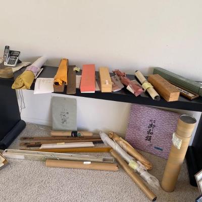 Interesting Japanese scrolls and misc.