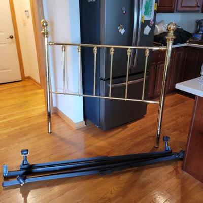 Brass headboard & frame
52"W X 57" h
$35