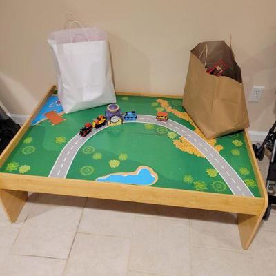 Kids Train table with bags of trains and accessories!
$45