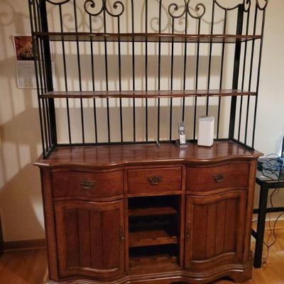 French Country Kitchen unit. Solid wood/metal. Doors work great.
$75
59" X 20" X 84".  Top comes off for easy transport,...