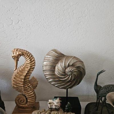 Ammonite Bronze figure