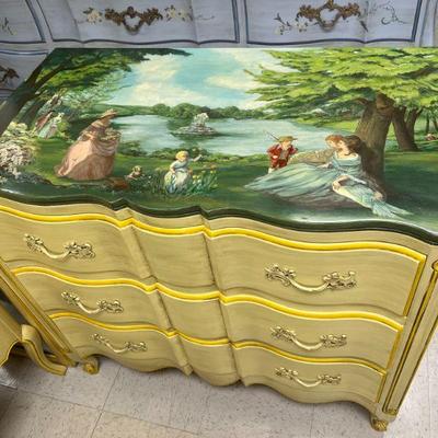 Hand painted dresser. Beautiful!
