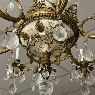 Detail of lovely chandelier made in Spain