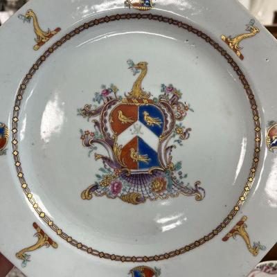 Armorial Chinese Export Porcelain from 18th century.