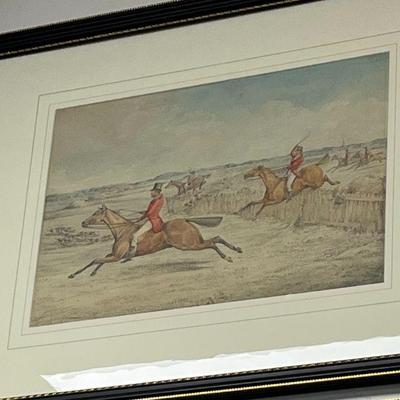 Four Henry Thomas Alken watercolor and graphite Hunt scenes,