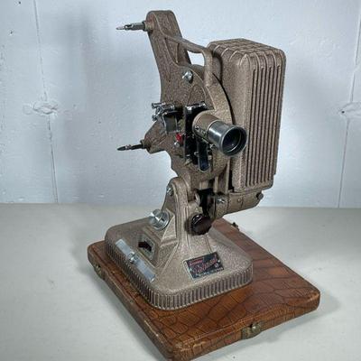 KEYSTONE BELMONT 16MM FILM PROJECTOR | Keystone Belmont 16mm film projector model K-161 in carrying case. - h. 17 x w. 10 x l. 12 in


