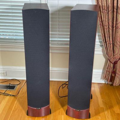 (2pc) PAIR PARADIGM SPEAKERS | Pair of L/R Paradigm High-Definition speaker system with integral powered subwoofer Model/Serial No....