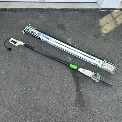 PORTLAND ELECTRIC POLE SAW | 9 1/2 foot bar with 3/8” Pitch Oregon Chain with original box.

