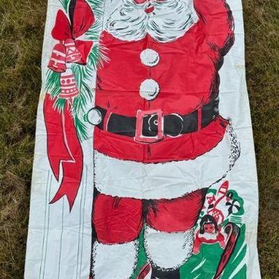 Vintage Door Hangable Santa
