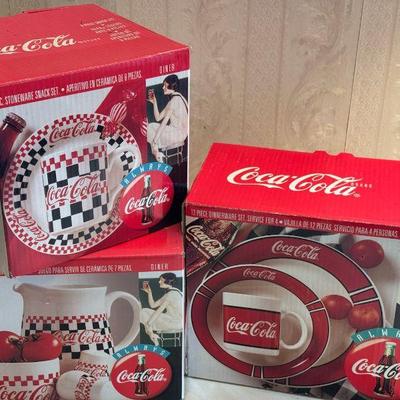 (3) In Box Coca-Cola Dish Sets
