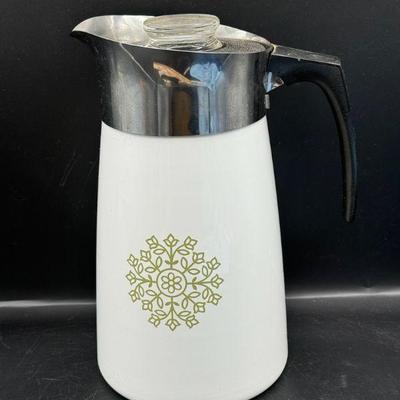 Vintage Corningware 9 Cup Coffee Percolator
