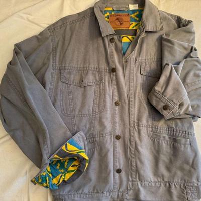 Propeller Cotton Button Up Long Sleeve - Size Large
