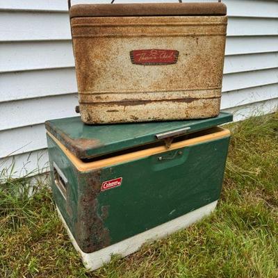 (2) Antique Coolers
