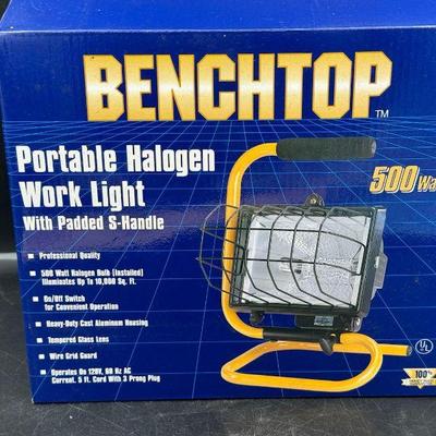 Benchtop Portable Halogen Work Light

