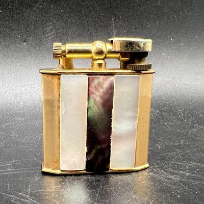 The Golden Wheel Lighter with Stunning Mother of Pearl
