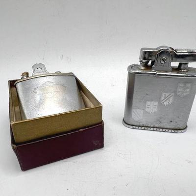 (2) Vintage Ronson Whirlwind Shield & Standard Cigarette Lighters
